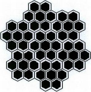 PADRÃO ORNAMENTAL APLICADO EM SUPERFÍCIE DE PRODUTO ABRASIVO