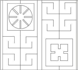 PADRÃO ORNAMENTAL APLICADO A/EM TECIDO E/OU COURO PARA ACESSÓRIO DE MODA