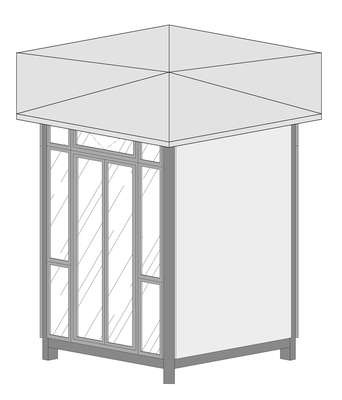 CONFIGURAÇÃO APLICADA A/EM QUIOSQUE FORMATO HEXAGONAL