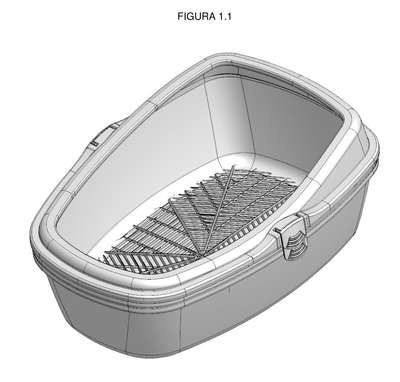 CONFIGURAÇÃO APLICADA A/EM BANDEJA SANITÁRIA PARA ANIMAIS