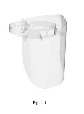 CONFIGURAÇÃO APLICADA A/EM MÁSCARA FACIAL PROTETORA