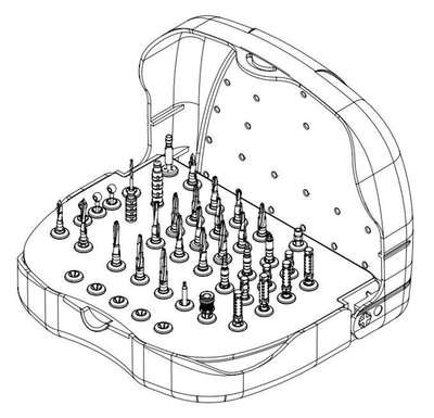 CONFIGURAÇÃO APLICADA A/EM ESTOJO PARA INSTRUMENTOS ODONTOLÓGICOS