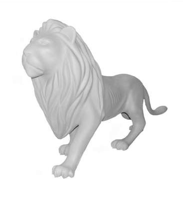 CONFIGURAÇÃO APLICADA A/EM ESCULTURA DE LEÃO