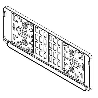 CONFIGURAÇÃO APLICADA A/EM SUPORTE PARA PLACA DE AUTOMÓVEL.