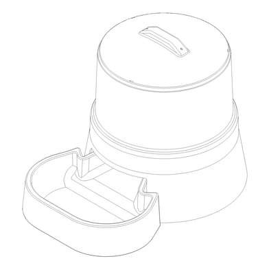 CONFIGURAÇÃO APLICADA A/EM ALIMENTADOR PARA CÃES E GATOS