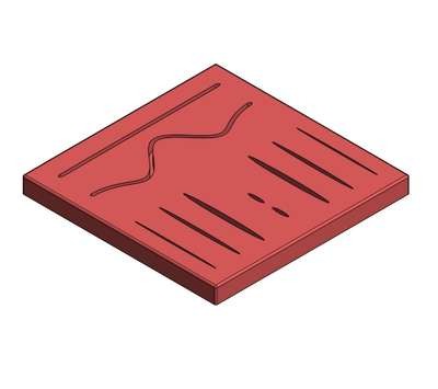 CONFIGURAÇÃO APLICADA PLACA PARA SIMULAÇÃO DE SUTURA