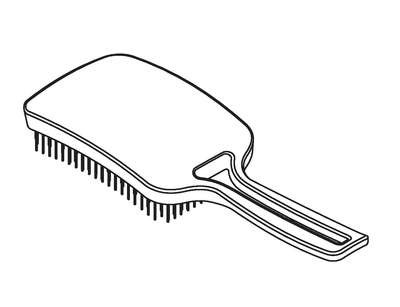 CONFIGURAÇÃO APLICADA A/EM ESCOVA DE CABELO