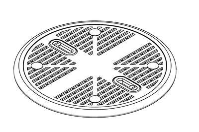 CONFIGURAÇÃO APLICADA A/EM TAMPA PARA DRENO DE PISCINA