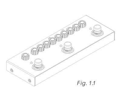 CONFIGURAÇÃO APLICADA A/EM PEDAL DE EFEITO PARA INSTRUMENTOS MUSICAIS