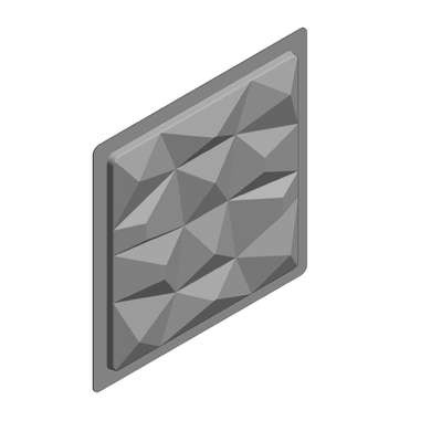 CONFIGURAÇÃO APLICADA A/EM FORMA PARA REVESTIMENTO DE PAREDE
