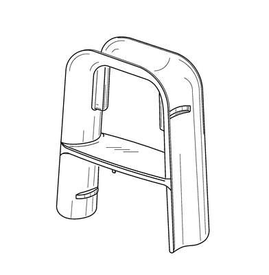 CONFIGURAÇÃO APLICADA A/EM SUPORTE PARA RAMPA DE BRINQUEDO