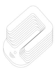 Base para segurar objetos cilíndricos