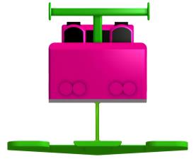 Configuração aplicada em lancha de brinquedo