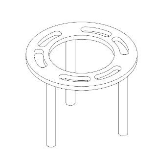 SUPORTE DE TAMPA DE CAIXA PARA PIZZA