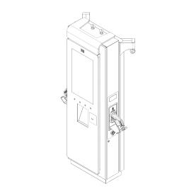 Totem para estação de recarga para veículos elétricos
