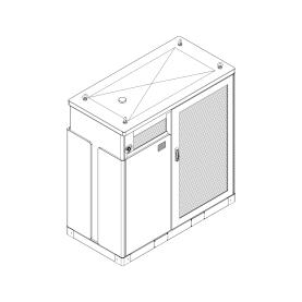 Cabine de potência para estação de recarga para veículos elétricos