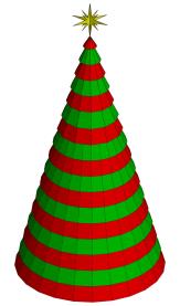 Árvore de Natal luminosa