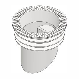ADAPTADOR PARA JUNTA DE TUBULAÇÃO DE VASO SANITÁRIO