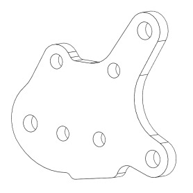 Suporte de pinça de freio (peça para veículo)