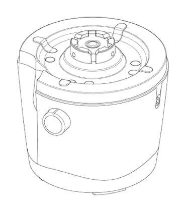 CONFIGURAÇÃO APLICADA A/EM BASE PARA CENTRÍFUGA DE ALIMENTOS