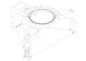 Estrutura base para máquina de tecelagem circular