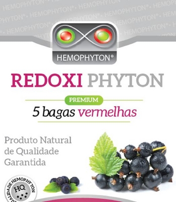 REDOXIPHYTON; PREMIUM 5 BAGAS VERMELHAS; HEMOPHYTON, PRODUTO NATURAL DE QUALIDADE GARANTIDA; QUALIDADE HEMOP