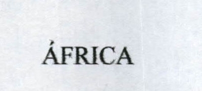 ÁFRICA