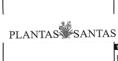 PLANTAS SANTAS