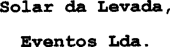SOLAR DA LEVADA, EVENTOS LDA.