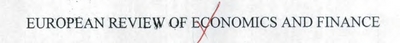 EUROPEAN REVIEW OF ECONOMICS AND FINANCE