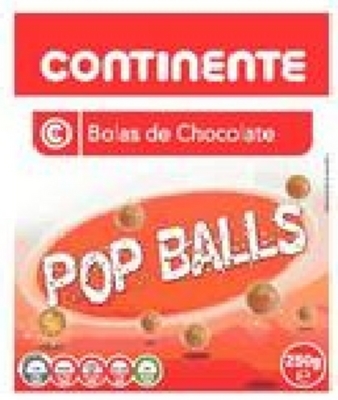 CONTINENTE BOLAS DE CHOCOLATE POP BALLS