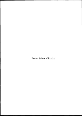 LETS LIVE CLINIC
