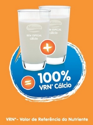 MIMOSA BEM ESPECIAL CÁLCIO 100% VRN CÁLCIO VRN*-VALOR DE REFERÊNCIA DO NUTRIENTE