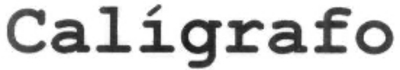 CALÍGRAFO