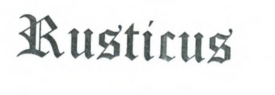 RUSTICUS