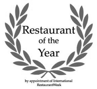 RESTAURANT OF THE YEAR BY APPOINTMENT OF INTERNATIONAL RESTAURANT WEEK