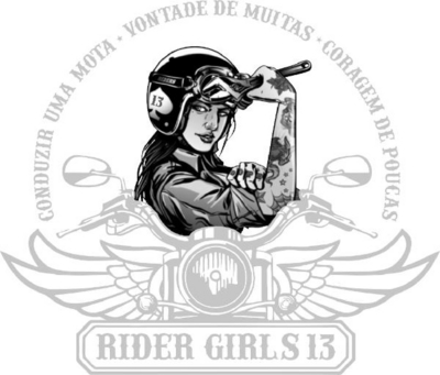 CONDUZIR UMA MOTA VONTADE DE MUITAS CORAGEM DE POUCAS RIDER GIRLS 13
