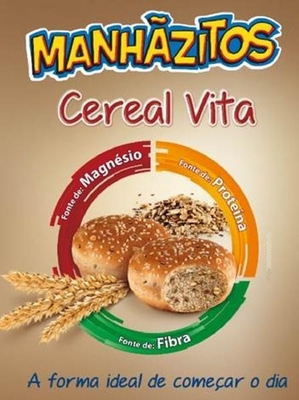 MANHÃZITOS CEREAL VITA FONTE DE MAGNÉSIO PROTEÍNA FIBRA A FORMA IDEAL DE COMEÇAR O DIA