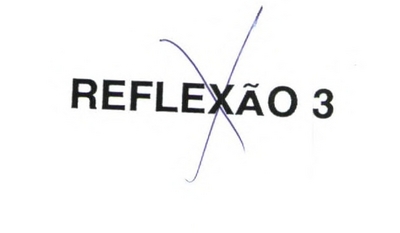 REFLEXÃO 3 REFLEXÃO 3