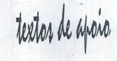 TEXTOS DE APOIO