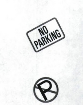 NO PARKING P