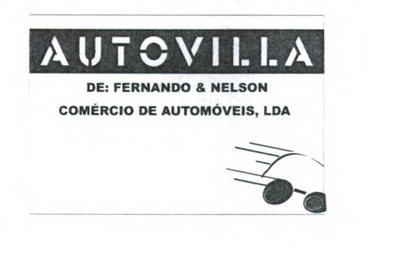 AUTOVILLA DE FERNANDO & NELSON COMÉRCIO DE AUTOMÓVEIS,LDA