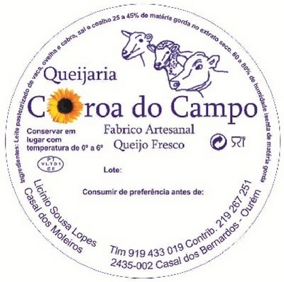 QUEIJARIA COROA DO CAMPO - FABRICO ARTESANAL - QUEIJO FRESCO