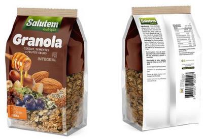 SALUTEM NUTRIÇÃO GRANOLA CEREAIS, SEMENTES E FRUTOS SECOS INTEGRAL