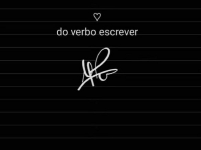 DO VERBO ESCREVER