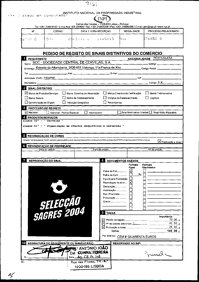 SELECÇÃO SAGRES 2004