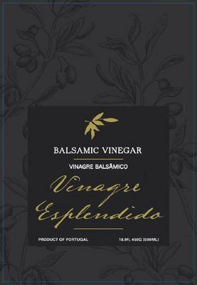 BALSAMIC VINAGER; VINAGRE BÁLSÂMICO; VINAGRE ESPLÊNDIDO