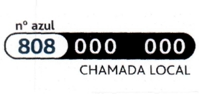 Nº AZUL
808 000 000
CHAMADA LOCAL