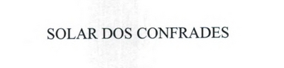 SOLAR DOS CONFRADES