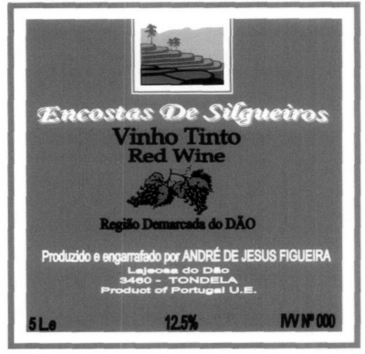 ENCOSTAS DE SILGUEIROS VINHO  TINTO REGIÃO DEMARCADA DO DÃO